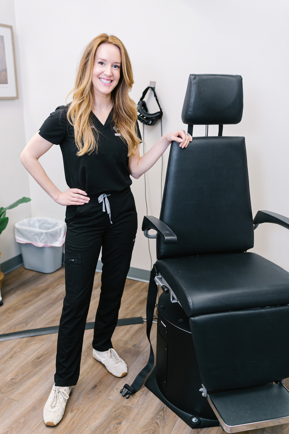 Levine Hearing patient consultation for dizziness and balance concerns